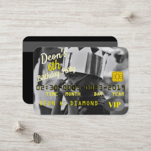 Foto VIP Geburtstagskarte Einladungen