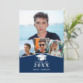 Foto VIRTUAL Graduation Party Einladung (Stehend Vorderseite)