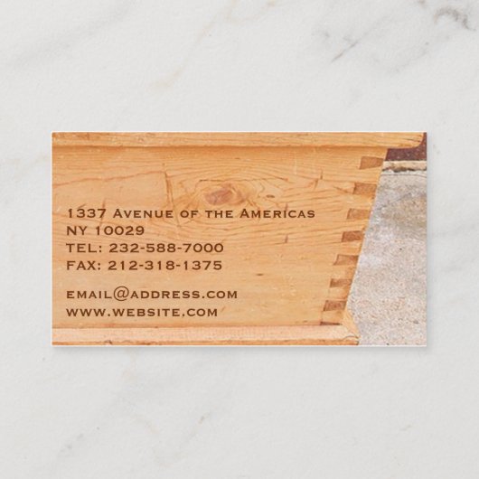 Foto Visitenkarte (Rückseite)