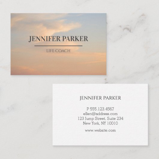 Foto Visitenkarte (Vorne/Hinten)