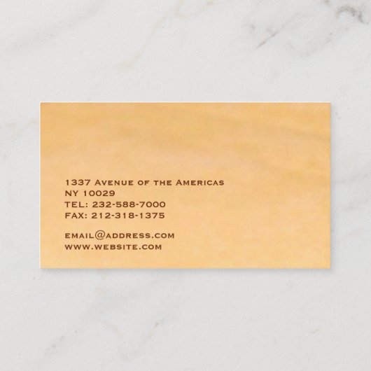 Foto Visitenkarte (Rückseite)