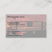 Foto-Visitenkarte des Fotografen Visitenkarte (Rückseite)