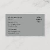 Foto-Visitenkarte | Einfaches benutzerdefiniertes Visitenkarte (Vorderseite)