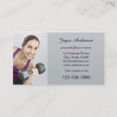 Foto-Visitenkarte für die persönliche Fitness Visitenkarte (Vorderseite)