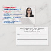 Foto-Visitenkarte für die Steuervorbereitung Visitenkarte (Vorne/Hinten)