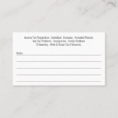 Foto-Visitenkarte für die Steuervorbereitung Visitenkarte (Rückseite)