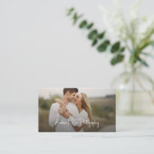 Foto-Visitenkarte mit QR-Code-Skriptüberlagerung Visitenkarte (Stehend Vorderseite)