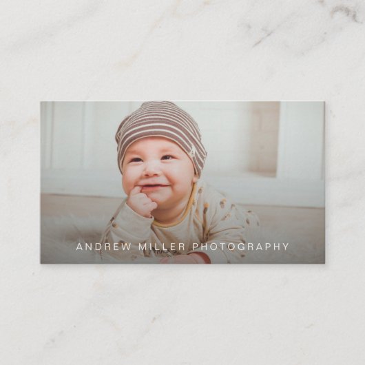 Foto-Visitenkarte mit QR-Code Visitenkarte (Vorderseite)