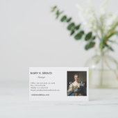 Foto Visitenkarten, einfach und elegant Visitenkarte (Stehend Vorderseite)