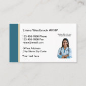 Foto-Visitenkarten für Krankenpfleger Visitenkarte (Vorderseite)