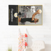 Foto Volleyball-Spieler gratulieren Absolvent Banner (Insitu)