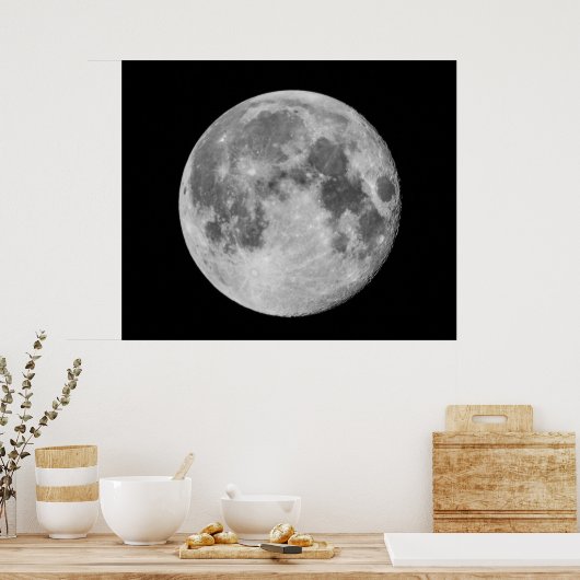 Foto - Vollmond Poster (Küche)