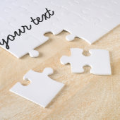 Foto vollständiger Name Datum einfach minimal Mädc Puzzle (Seite)