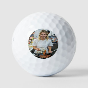 Foto vom Bacon-Kochen anpassen Golfball