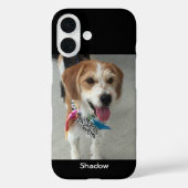 Foto vom Haustier oder Kind & Name Case-Mate iPhone Hülle (Rückseite)