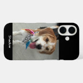 Foto vom Haustier oder Kind & Name Case-Mate iPhone Hülle (Rückseite (Horizontal))