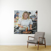Foto vom Kochen von Bacon anpassen Wandteppich (Beispiel)
