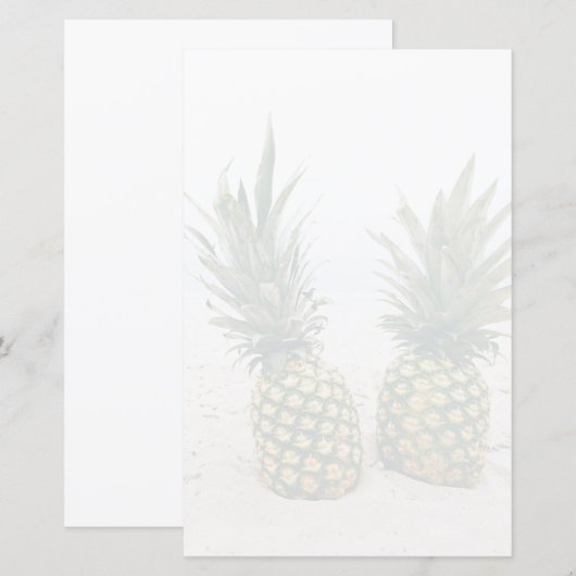 Foto von 2 Ananas am Strand (Vorne/Hinten)