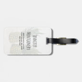 Foto von 2 Ananas am Strand Gepäckanhänger (Rückseite horizontal)