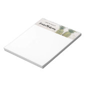 Foto von 2 Ananas am Strand Notizblock (Rotiert)