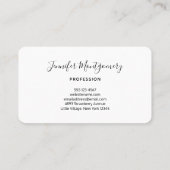 Foto von 2 Ananas am Strand Visitenkarte (Rückseite)