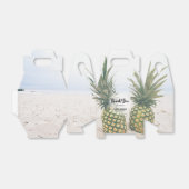 Foto von 2 Ananas auf einer Hochzeit am Strand Geschenkschachtel (Ungefaltet)