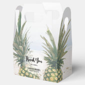 Foto von 2 Ananas auf einer Hochzeit am Strand Geschenkschachtel (Geöffnet)
