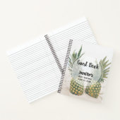 Foto von 2 Ananas in einem Beach Guest Book Notizblock (Innenseite)