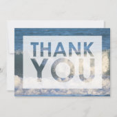 Foto von Abstürze, Nah mit Cutout Dankeskarte (Vorderseite)