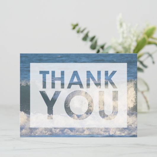 Foto von Abstürze, Nah mit Cutout Dankeskarte (Stehend Vorderseite)