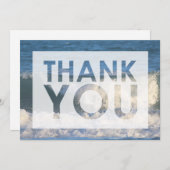 Foto von Abstürze, Nah mit Cutout Dankeskarte (Vorne/Hinten)