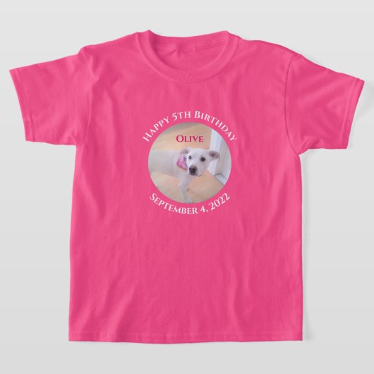 Foto von Adorable Puppy Dog mit scharf rosa Scarf T-Shirt (Ablage )