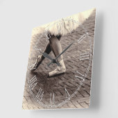 Foto von Ballet Slippers Quadratische Wanduhr (Winkel)