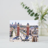 Foto von Barcelona, Spanien Postkarte (Stehend Vorderseite)