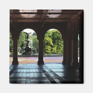 Foto von Bethesda-Terrasse in Central Park, NYC Magnet