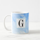 Foto von Blue Sky Eleganter Single Initial Kaffeetasse (Links)
