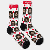 Foto von Boyfriend for Girlfriend Heart Valentine Socken (Rechts)