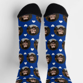 Foto von Boyfriend For Girlfriend Hearts Blue Socken (Oben)