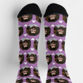 Foto von Boyfriend For Girlfriend Hearts Lavender Socken (Oben)