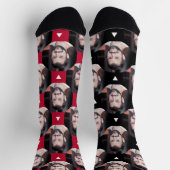Foto von Boyfriend for Girlfriend Red Black Socken (Oben)