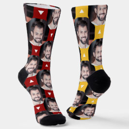 Foto von Boyfriend for Girlfriend Red & Yellow Socken