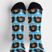 Foto von Boyfriend For Girlfriend w/Hearts Blue Socken (Oben)