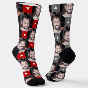 Foto von Boyfriend für Girlfriend Scarlet & Gray Socken