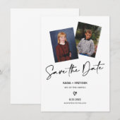 Foto von Braut und Bräuche Save the Date Einladung (Vorne/Hinten)
