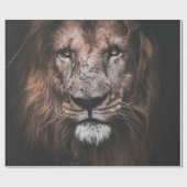 FOTO VON BROWN LION GESCHENKPAPIER (Flach)