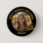 Foto von Cheerleadern der Black Gold High School Button (Vorderseite)