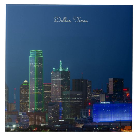 Foto von Dallas, Texas Cityscape, Fliese (Vorderseite)