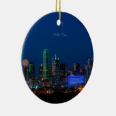 Foto von Dallas, Texas Cityscape, Keramik Ornament (Rechts)