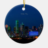 Foto von Dallas, Texas Cityscape, Keramik Ornament (Vorne)