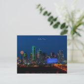 Foto von Dallas, Texas Cityscape, Postkarte (Stehend Vorderseite)